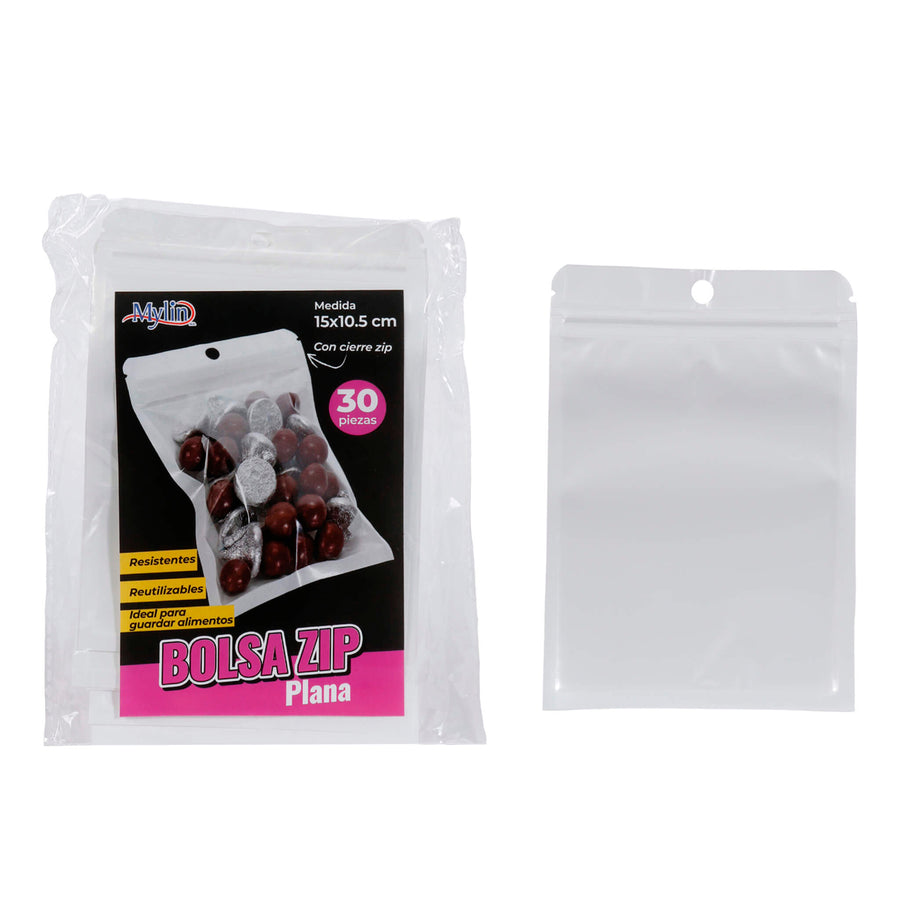 Art.11722 Bolsa Ziplock 15x10.5cm 30pz