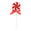 Fantasías Miguel Art.11802 Pick Paleta Dulce 52x18cm 1pz Rojo/Blanco