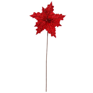 Art.11834 Nochebuena Diamantada/Lentejuela 50cm 1pz