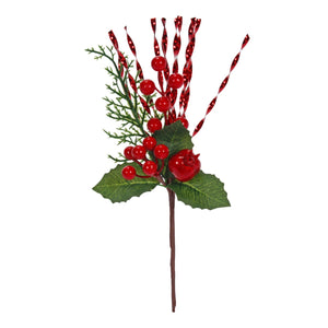 Art.11866 Pick Navidad Cerezas 27cm 1pz