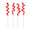 Fantasías Miguel Art.11870 Picks Caramelos 19cm 4pz Rojo/Blanco