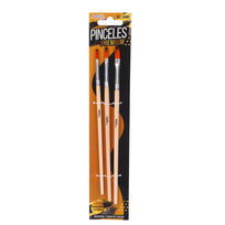 Art.12090 Juego Pincel plano Premium varios tamaños 3pz