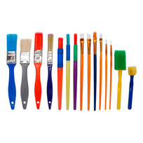 Art.12098 Juego Pincel/Esponjas Kids varios tamaños 15pz