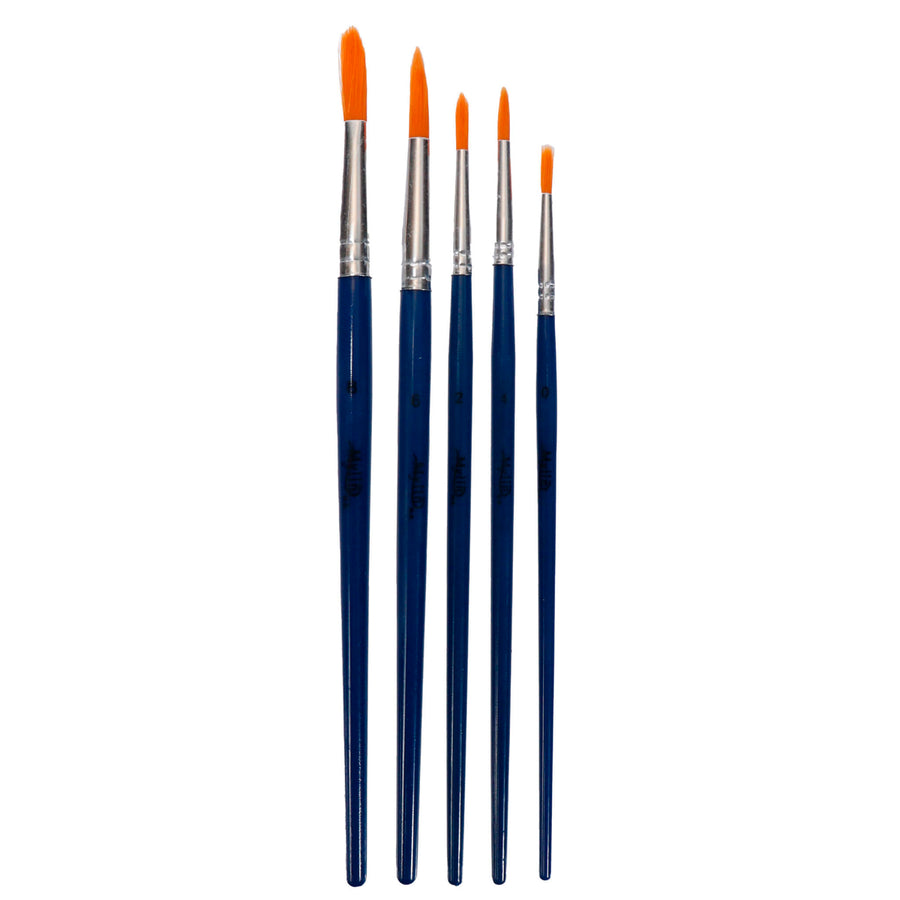 Art.12103 Juego Pincel punta Redonda varios tamaños 5pz