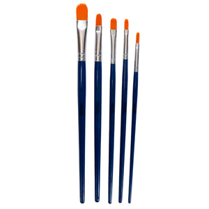 Art.12105 Juego Pincel punta Curva varios tamaños 5pz