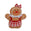 Fantasías Miguel Art.12121 Peluche Galleta Jengibre 30x24cm    (aprox) 1pz B