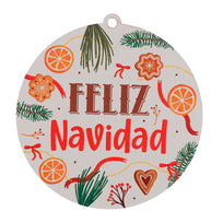 Art.12184 Esfera Navidad 12.5x12cm 1pz