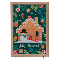 Art.12230 Cuadro Casa Jengibre 30x21x8.5cm 1pz