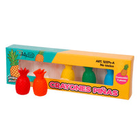 Art.12374 Crayones Figuras 4x2cm    (aprox) 5pz