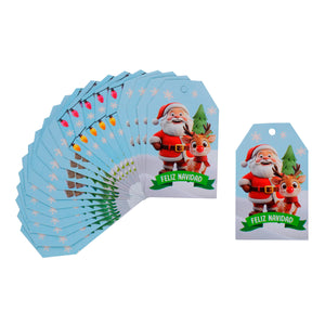 Art.12392 Tarjeta Navidad 4x6.5cm 20pz