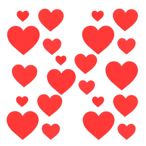 Art.12597 Corazones de Papel varios tamaños 22pz