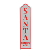 Art.13222 Letrero Santa Detente 60x15x10cm 1pz