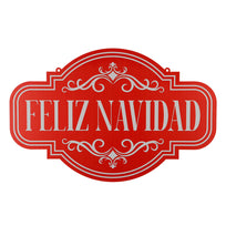 Art.13245 Letrero Feliz Navidad 39x60cm