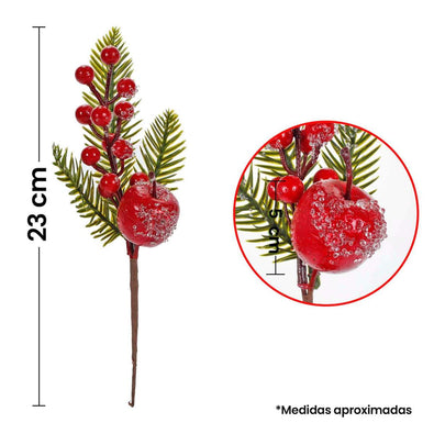 Fantasías Miguel Art.1526 Pick Nevado Manzana/Cerezas 23cm 1pz