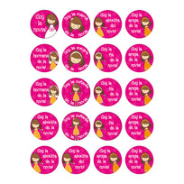 Art.1560 Etiquetas Divertidas Despedida Flor