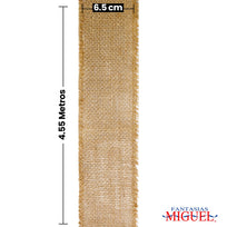 Art.1627 Listón De Yute 6.4cm 4.5m