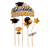 Art.1736 Adorno Pick Mi Graduación  6pz