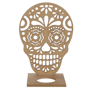 Art.1828 Calavera Linterna C/Base 14x10