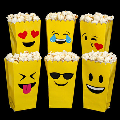 Fantasías Miguel Art.2261 Caja Para Palomitas Emoji 13x7.5x5cm 6pz