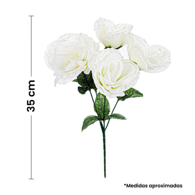 Fantasías Miguel Art.2517 Bush Rosa Abierta X5 35cm 1pz