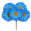 Fantasías Miguel Art.2711 Gerbera x5 Flores 30cm 1pz Azul Claro