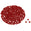 Fantasías Miguel Art.3028 Cuenta Facetada 6mm 100pz Rojo Opaco