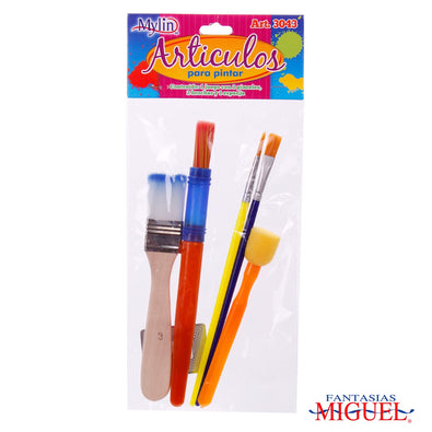 Fantasías Miguel Art.3043 Pinceles Surtidos 5pz