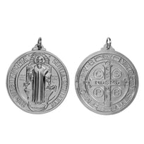 Art.3323 Medalla San Benito Baño Plata