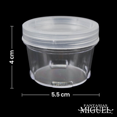 Fantasías Miguel Art.3350 Bote Con Tapa Apilable (50ml aprox) 4x5.5cm 5pz