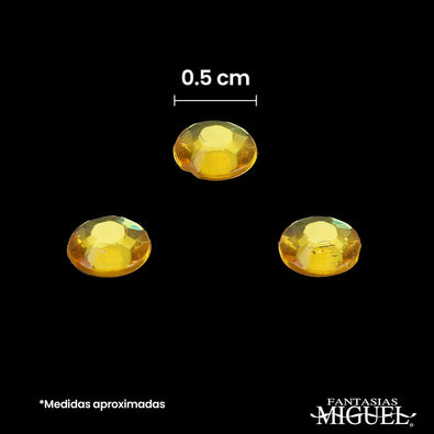 Fantasías Miguel Art.3688 Piedra Acrílica Con Adhesivo 6mm 1 Planilla (aprox 234pz)