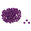 Fantasías Miguel Art.3728 Bolitas De Unicel Diamantadas 15mm 100pz Morado