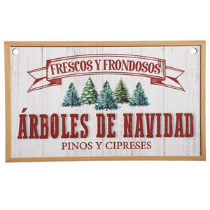 Art.378 Tablita Navidad 12x20cm 1pz