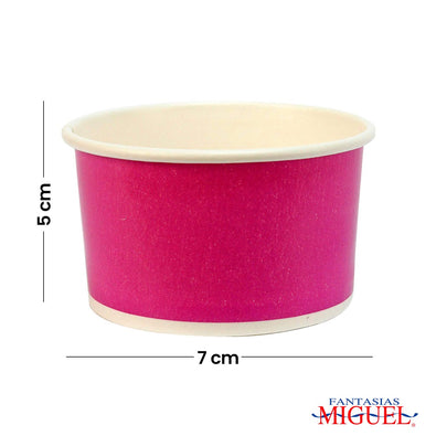 Fantasías Miguel Art.3964 Vaso Color Liso   (Aprox 118ml) 5x7cm 24pz