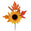 Fantasías Miguel Art.3988 Pick Girasol/Espiga 28cm 1pz Multi-Color