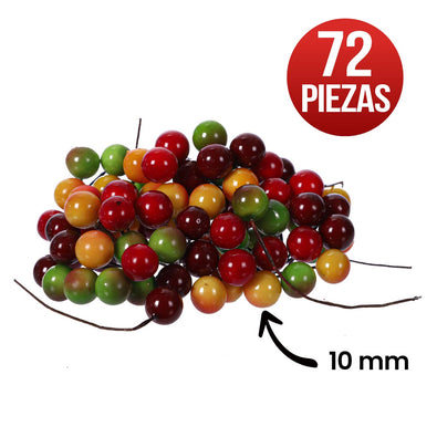 Fantasías Miguel Art.4020 Cerezas 10mm 72pz