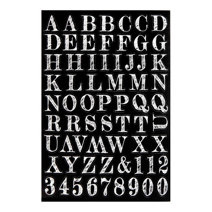 Art.4112 Calcomanía Deslavada Alfabeto
