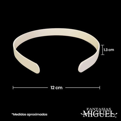 Fantasías Miguel Art.4251 Diadema Sin Dientes 13cmx14mm 12pz