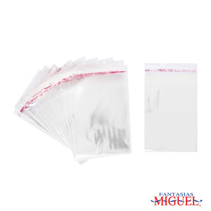 Art.4265 Bolsa Celofán con Sello Adhesivo 11x8+3cm 100pz