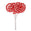 Fantasías Miguel Art.4308 Pick Caramelo 17cm 4pz Rojo/Bco