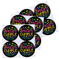 Art.4504 Calc Cumple Neon 4.5cm P/12pz