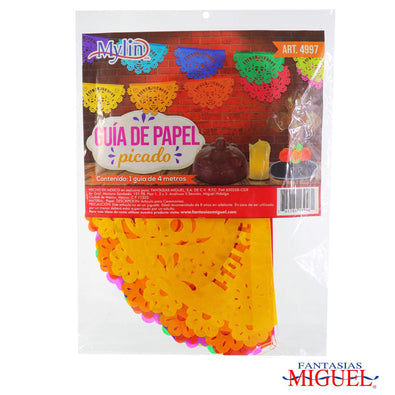 Fantasías Miguel Art.4997 Guía De Papel Abanico Muertos 4m 1pz