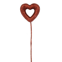 Art.5021 Pick De Corazón Con Diamantina X5