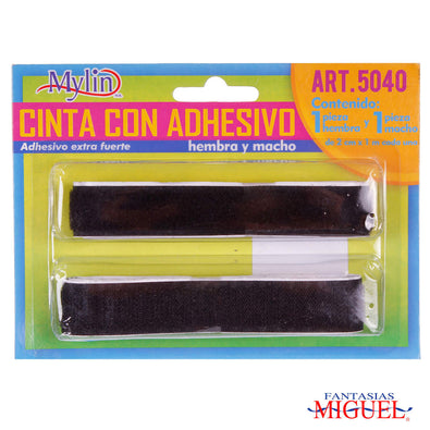 Fantasías Miguel Art.5040 Cinta Velcro Con Adhesivo 2/Cara 2cm 1m