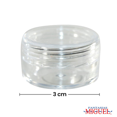 Fantasías Miguel Art.5086 Caja Redonda De Plástico 30mm 12pz