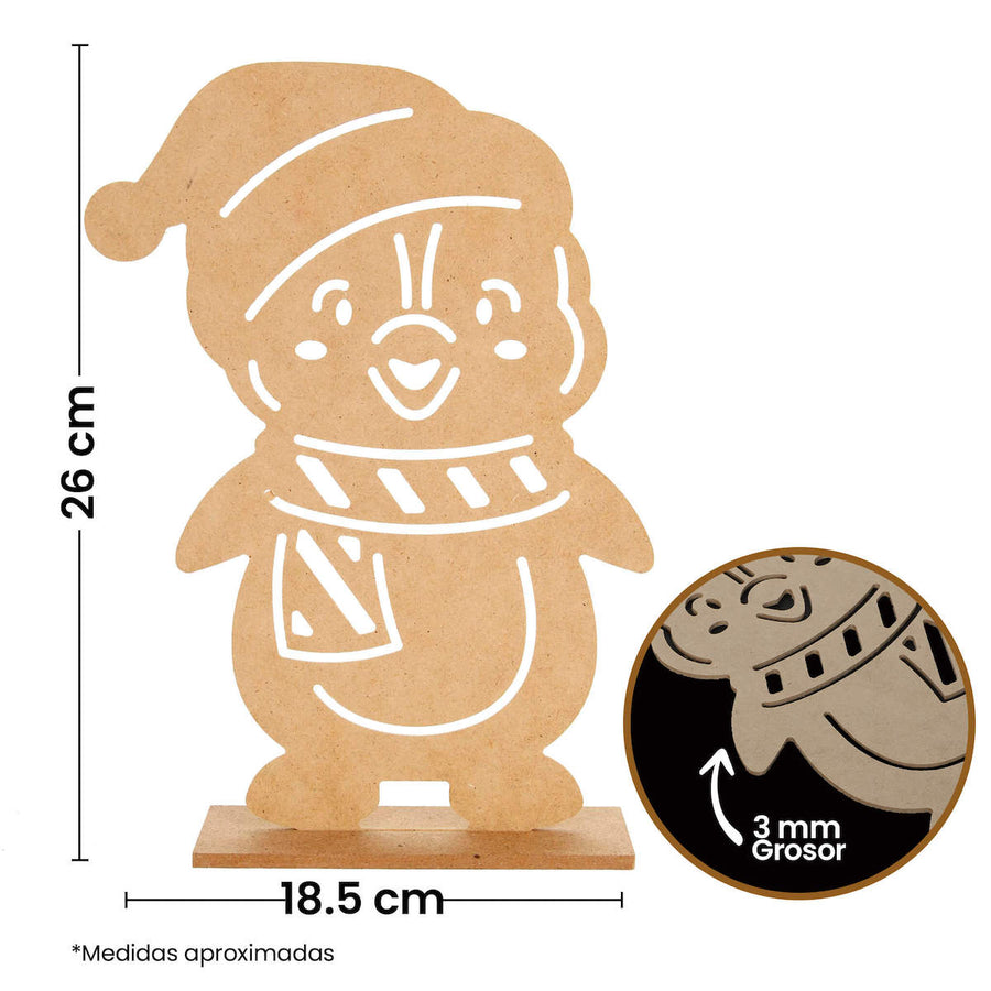 Art.5128 Personaje Natural Con Base Chico 25x18x5cm    (Aprox) 1pz