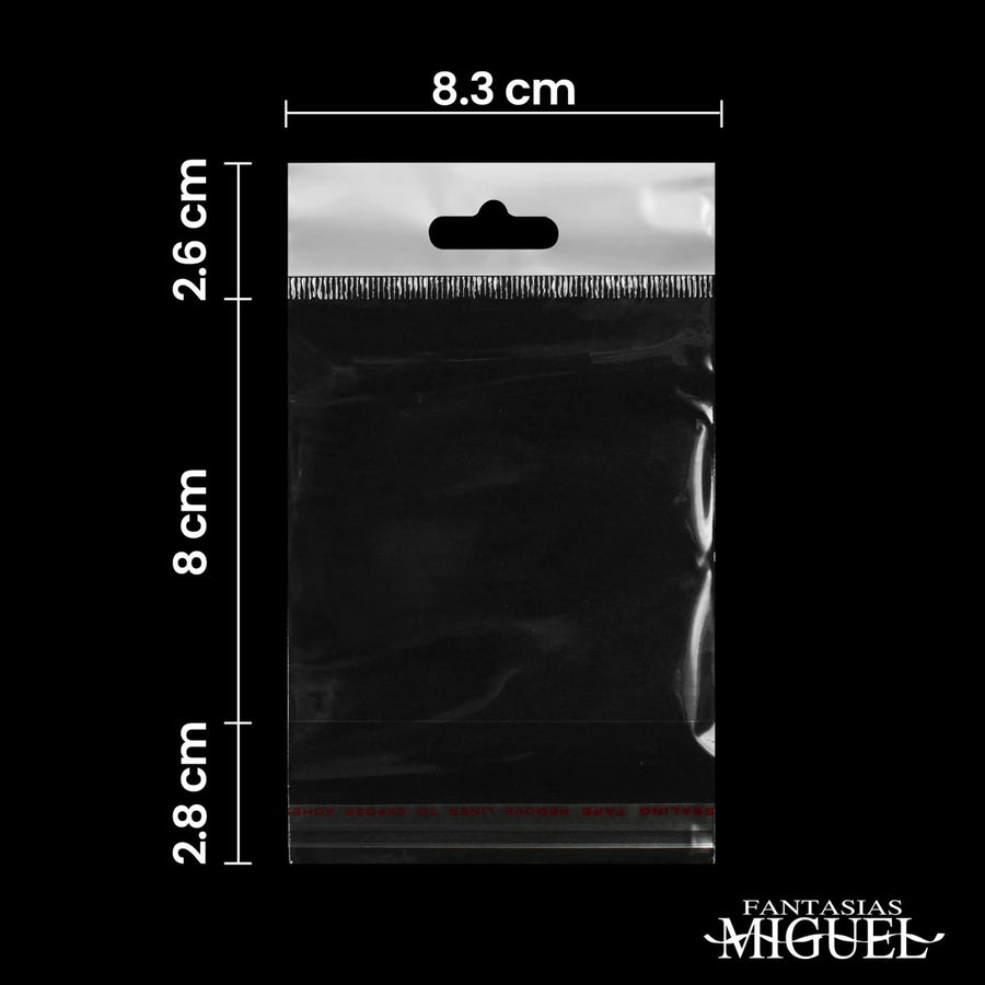 Art.5402 Bolsa Celofán con Sello Adhesivo 7.5X8cm 100pz