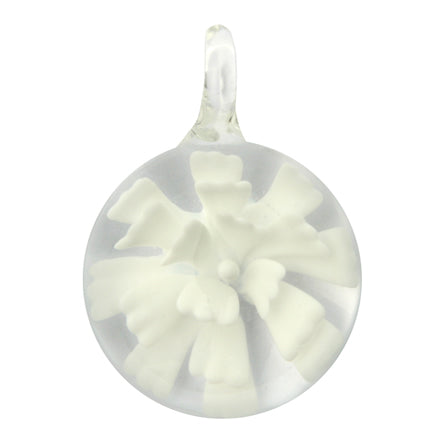 Art.5751 Dije Redondo Flor Metal