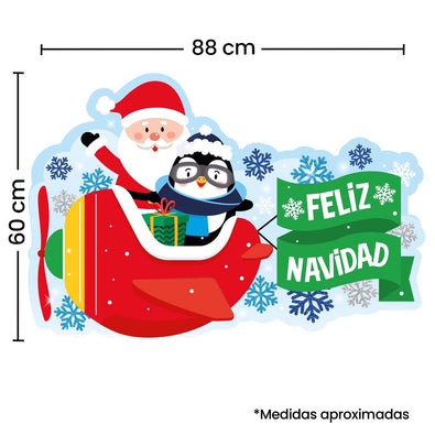 Fantasías Miguel Art.5815 Letrero Feliz Navidad 60x88cm 1pz