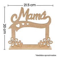 Art.6119 Marco Mamá Flores 20x21.5x4.5cm 1pz