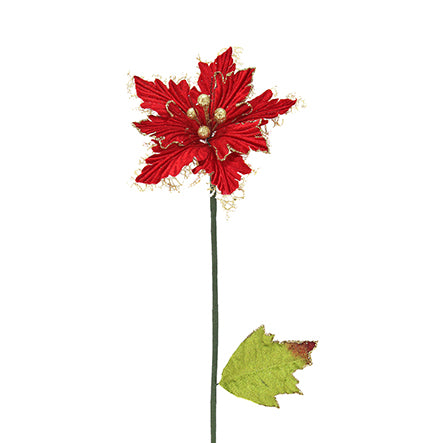 Art.6416 Flor Nochebuena Con Decoración